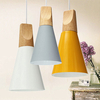 Wooden European Style Aluminum Ceiling Lampshade Pendant