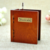 Wooden Hand Crank Book Music Box Kids Present Valentine