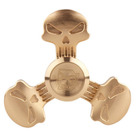 WORKER Bronze Tri-Spinner Fidget Hand Spinner EDC Fingertips Gyro Reduce Stress Focus Attention Toys