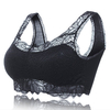 Wrapped Chest Seamless Lace Flowers Lightly Lined Sleeping Bra