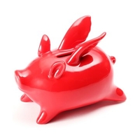 Xiaomi Red Ceramics Flying Pig High Temp Calcined Saving Pot