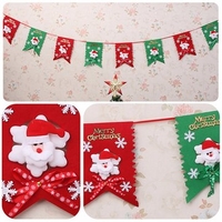 Xmas Christmas Tree Hanging Flag Banner Ornament Gift Home Yard Decoration