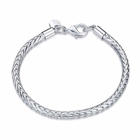 YUEYIN 5mm Simple Bracelet Retro Round Serpentine Women Bracelet