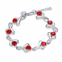 YUEYIN® Bowknot Red Zircon Elegant Bracelet for Women