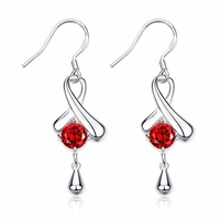 YUEYIN® Infinity Symble Water Drop Zircon Women Earrings