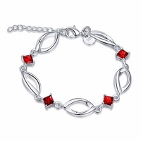 YUEYIN® Oval Lip Shape Zircon Bracelet for Women