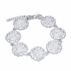 YUEYIN® Silver Plated Rose Flower Bracelet Fashion and Sweet