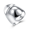 YUEYIN Simple Ring Helmet Silver Plated Ring for Women Gift