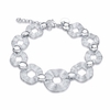 YUEYIN® Waving Circles Silver Plated Women Bracelet