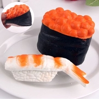 Yummy Caviar Squishy Sushi Shrimp Toy Simulation of PU Mobile Phone Pendant