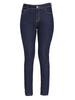 Zipper Pocket Elastic Slim Pencil Denim Jeans