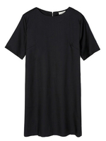 Zipper Solid Work Stretch Casual Dress For Women