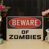 Zombies Sheet Metal Drawing Metal Painting Vintage Tin Wall Home Poster Sign