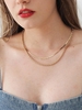 2 Pièces Ensemble de Colliers en Chaîne Style Simple
