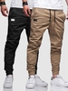 2 Pièces Ensemble de Pantalon Cargo avec Poches et Cordon de Serrage M Multi a