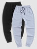 2 Pièces Pantalon de Jogging en Couleur Unie Xl Multi a