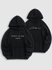 2 Pièces Sweat à Capuche Pull-over Motif C