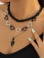 3 Pièces Collier Superposé en Forme de Serpent