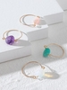 4 Pièces Ensemble de Bague Pierre Naturelle
