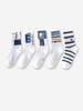 5 Paires Chaussettes Graphique en Coton
