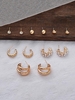 6 Paires Ensemble de Boucles D