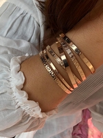 6 Pièces Ensemble de Bracelet Ouvert Devant Motif Géométrique