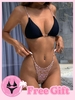 Achetez 1 Obtenez 1 Ensemble de Bikini Gratuit - Maillot de Bain Bikini à Imprimé Girafe L Noir