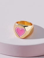 Bague Epaisse Cœur