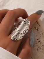 Bague Manchette Motif Fantôme Style Punk Rétro pour Halloween