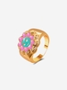 Bague Épaisse Motif Coloré