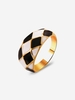 Bague Épaisse Motif Coloré