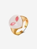Bague Épaisse Motif Coloré