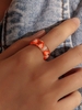 Bague Épaisse Motif Fruit en Acrylique