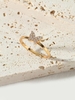 Bague Papillon Plaquée Dorée Incrustée de Zircon