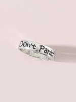 Bague Rétro Lettre Gravée