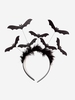 Bandeau Halloween Chauve-Souris Plume