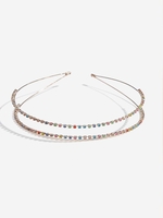 Bandeau pour Cheveux à Plusieurs Branches Orné de Strass Colorés