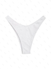 Bas de Bain Tankini Brésilien Côtelé S Blanc