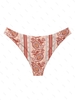Bas de Bikini à Imprimé Ethnique S Café lumière