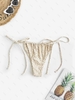 Bas de Bikini à Imprimé Léopard M Café lumière