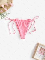 Bas de Bikini Ajustable M Rose léger
