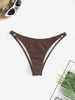 Bas de Bikini Anneau en O S Café profond