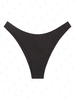 Bas de Bikini Brillant Brésilien M Noir