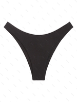 Bas de Bikini Brillant Brésilien S Noir