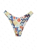 Bas de Bikini Brésilien Fleuri Zigzag M Multi a