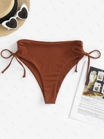 Bas de Bikini Côtelé à Côté Xl Café
