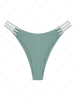 Bas de Bikini Côtelé M Vert