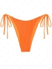 Bas de Bikini Côtelé Noué à Côté S Orange
