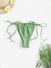 Bas de Bikini en Pagne à Volants M Vert clair