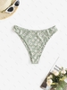 Bas de Bikini Floral L Vert clair